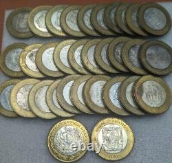 100 pesos Mexico coin silver Bimetallic Phase 1 Complete Set All States 32 Coins