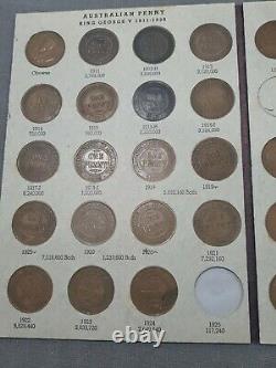 1911 to 1964 Penny set. Complete ex 1925, 1930, 1946, all other dates & mints