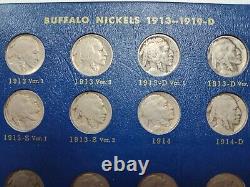 1913 1938 Buffalo Complete Set 64 All Decent Coins 1913S T2 1914D 1921S 24S 26S