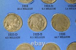 1913 To 1938 Buffalo Nickel Complete Set All Readable/restored Dates! #533