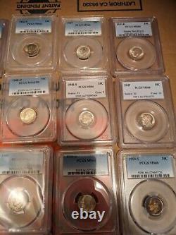 1946-1964 P, D, S Complete Set All PCGS MS-66 48 Coins Complete