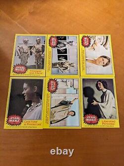 1977 Topps Star Wars Series 3 Yellow Border. Complete Set All 66 Cards Shown Ex