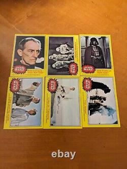 1977 Topps Star Wars Series 3 Yellow Border. Complete Set All 66 Cards Shown Ex