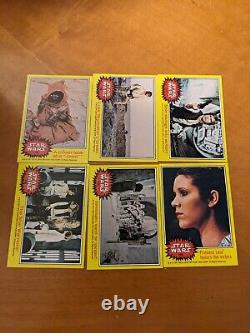 1977 Topps Star Wars Series 3 Yellow Border. Complete Set All 66 Cards Shown Ex