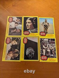 1977 Topps Star Wars Series 3 Yellow Border. Complete Set All 66 Cards Shown Ex