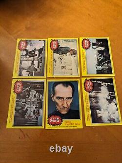 1977 Topps Star Wars Series 3 Yellow Border. Complete Set All 66 Cards Shown Ex