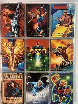 1992 Marvel Masterpieces Complete Set, 1-100 + All 5 Battle Spectra Foil Etch