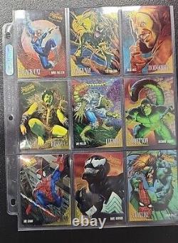 1995 Fleer Ultra Spider-Man Gold Foil Signature Near Complete Set + All Inserts