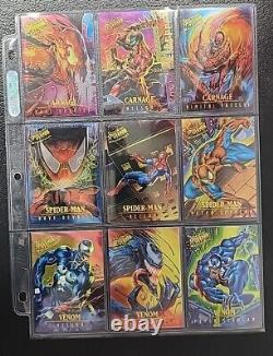 1995 Fleer Ultra Spider-Man Gold Foil Signature Near Complete Set + All Inserts