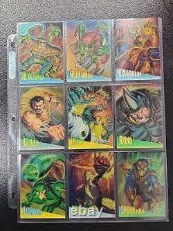 1995 Fleer Ultra Spider-Man Gold Foil Signature Near Complete Set + All Inserts