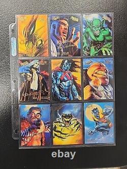 1995 Fleer Ultra Spider-Man Gold Foil Signature Near Complete Set + All Inserts