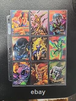 1995 Fleer Ultra Spider-Man Gold Foil Signature Near Complete Set + All Inserts