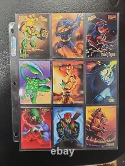 1995 Fleer Ultra Spider-Man Gold Foil Signature Near Complete Set + All Inserts