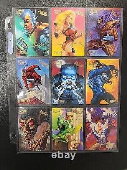 1995 Fleer Ultra Spider-Man Gold Foil Signature Near Complete Set + All Inserts