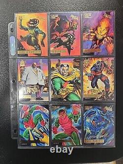 1995 Fleer Ultra Spider-Man Gold Foil Signature Near Complete Set + All Inserts