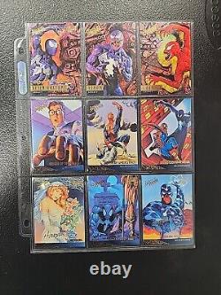 1995 Fleer Ultra Spider-Man Gold Foil Signature Near Complete Set + All Inserts