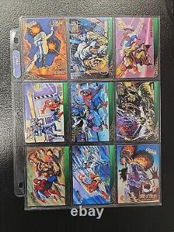 1995 Fleer Ultra Spider-Man Gold Foil Signature Near Complete Set + All Inserts