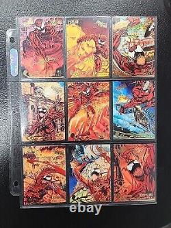 1995 Fleer Ultra Spider-Man Gold Foil Signature Near Complete Set + All Inserts