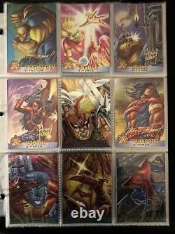 1995 Fleer X-Men All Chromium Gold Signature Parallel Complete Set RARE