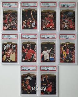 1996 Upper Deck Michael Jordan A Cut Above COMPLETE SET OF 10 PSA 9 (ALL)