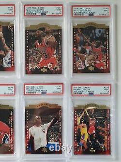 1996 Upper Deck Michael Jordan A Cut Above COMPLETE SET OF 10 PSA 9 (ALL)