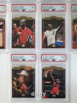 1996 Upper Deck Michael Jordan A Cut Above COMPLETE SET OF 10 PSA 9 (ALL)