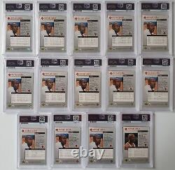 1998 Upper Deck Black Diamond Michael Jordan COMPLETE SET of 14 PSA 9 (All)