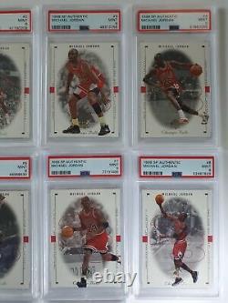 1998 Upper Deck SP Authentic Michael Jordan COMPLETE SET of 10 PSA 9 (ALL)