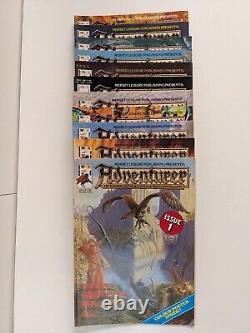 Adventurer Magazines Rare complete set of ALL 11 issues. Great Condition