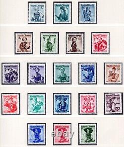 Austria 1948-1952 Scott # 520-556 Complete Set Of 37+ Extra High Value All Mint