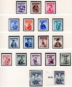 Austria 1948-1952 Scott # 520-556 Complete Set Of 37+ Extra High Value All Mint