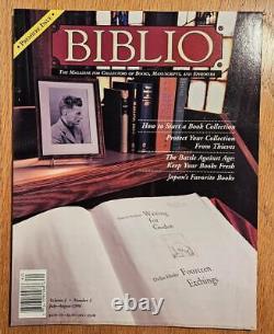 BIBLIO Magazine Complete set of all 31 Issues