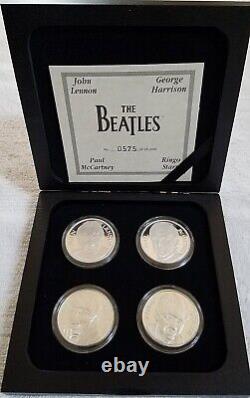 Beatles Complete Set of All 16 One Troy Ounce. 999 Fine Silver Coins