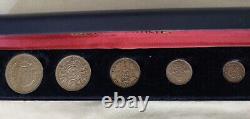 British Pre-Decimal Complete Silver Coin Collection Set 1938 To 1967 All 5 Coins