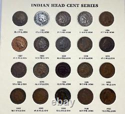 COMPLETE SET FLYING EAGLE & INDIAN HEAD CENTS With58 COINS 1857-1909 ALL KEY DATES