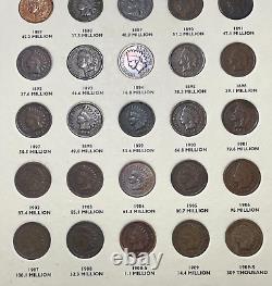 COMPLETE SET FLYING EAGLE & INDIAN HEAD CENTS With58 COINS 1857-1909 ALL KEY DATES