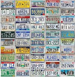 COMPLETE Set of 50 USA LICENSE PLATES All States Included BASIC SET