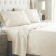 Complete Bedding Collection Egyptian Cotton Ivory Solid Choose Item & UK Size