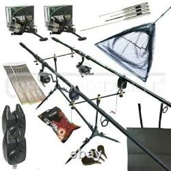 Complete Carp Fishing Set All You Need To Start Carp Fishing Rods/Reels/Bait/ETC