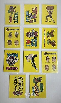 Complete Set 1989 Topps Nintendo all stickers, All scratch offs Vintage + Pack