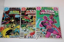 Complete Set All Star Squadron 1 67 Annuals 1981 BOARDED 23 25 47 1st APP