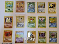 Complete set of Original Pokemon cards 150/150 all holos inc. 13 1st Editions