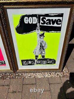 Complete set of the Six Jamie Reid'God Save Us All' signed screen prints