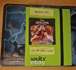 Disney Lorcana Rise of the Floodborn ALL 204/204? COMPLETE SET IN BINDER