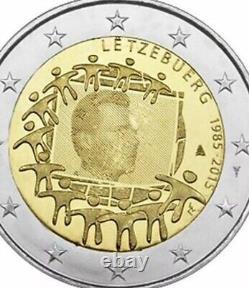 EU Coins 19x Complete Set All 2015 Commemorative 30y Flag Drapeau New UNC F. Roll