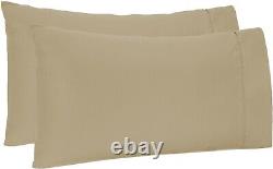 Egyptian Cotton 1000-1200 TC Taupe Solid Complete Bedding Select Item