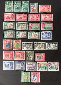 FIJI George VI Complete Set Inc all perfs & variations SG249 -SG266b MM Stamps