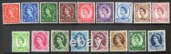 GB QEII Complete Wilding sets 4, all watermarks MNH Unmounted Mint sg515 -sg618a