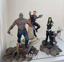 Guardians of the Galaxy, Complete Set of 3, Marvel Gallery, PVCStatues all 5