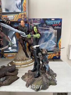 Guardians of the Galaxy, Complete Set of 3, Marvel Gallery, PVCStatues all 5